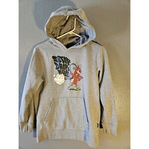 Vans Off The Wall Hoodie 'Stop Drop & Roll' Skater biker size med. pullover(A663